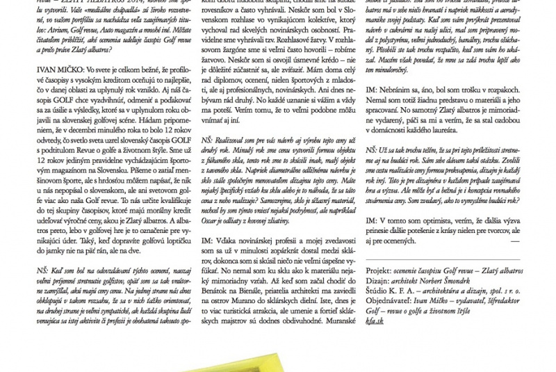 Novinky / Zlatý Albatros - foto